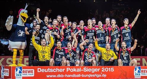 كرة اليد.. الأحمر يتوج بطلاً لكأس ألمانيا مع فلينسبورج